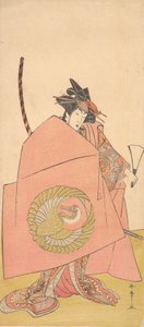 オンナ・シバラク・アクト・アクトの正体不明の俳優。 1780年。 作： Shunsho