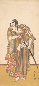 三代目市川團蔵 抜刀侍 1772年。 作： Shunsho