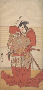 五代目役者石川團十郎 抜刀を手にしばろくを演じる… 1781年。 作： Shunsho