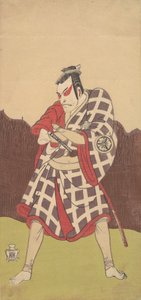 俳優 松本幸四郎 腕組んで立つ男としての第3代…、18世紀後半。