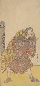五代目市川團十郎 哨哨の近くに立つ加護担ぎ役 1783-84。 作： Shunsho