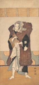 五代目市川團十郎の白髪の長い老人。 1773年。