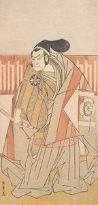 工藤祐経役の初代中村仲蔵、おそらく1775年。 作： Shunsho