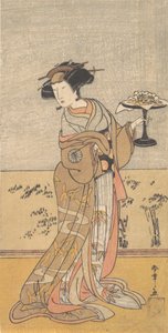 茂井役の初代中村富十郎、1777 年 10 月。 作： Shunsho