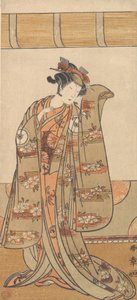 4代目岩井半四郎の女性像、1773年または1774年。 作： Shunsho