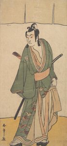 二代目市川門之助蘇我十郎助成役、1785年2月。