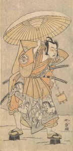 武士としての二代目中村十三、1773年または1774年。 作： Shunsho