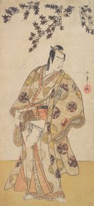 三代目 市川彌生 三代目 楓の木の下に佇む大名 1783年。 作： Shunsho