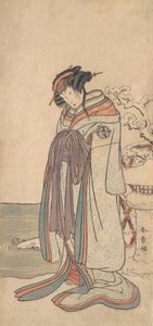 三代目瀬川菊之丞雪中花魁、おそらく1775年。
