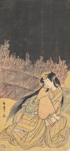 三代目 瀬川菊之丞 蹲る女 1778年 作： Shunsho