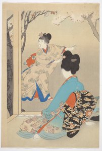 「十二月の美女」シリーズより 三咲桜 作： Shuntei Miyagawa