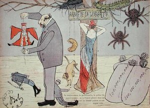 自由の木、アーティストによる「オヘ、レ・ディリジャン」のイラスト 作： Sibylle Gabrielle de Riquetti de (1850 1932) Mirabeau