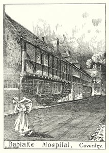 Bablake Hospital, Coventry (Engraving) 作： Sidney Heath