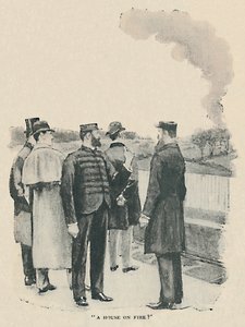 火の家、1892 作： Sidney Paget