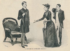 気分を害した尊厳の写真、1892年