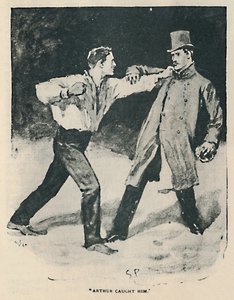 アーサーは彼を捕まえた、1892 作： Sidney Paget