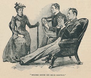 ホームズは1892年に頭を大きく振った