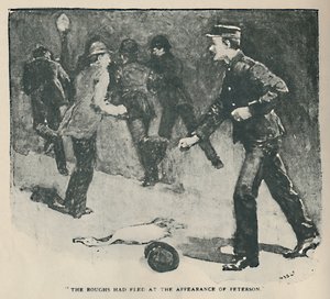 ラフスはピーターソンの出現、1892年に逃げた 作： Sidney Paget