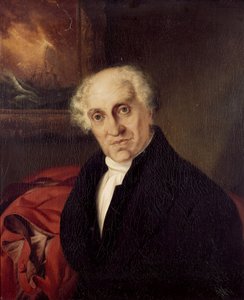 ホレイショ・ネルソン(1758-1805)の牧師、アレクサンダー・スコット牧師(1768-1840)の「ヴィクトリー号」での肖像 油彩・キャンバス 作： Siegfried Detler Bendixen
