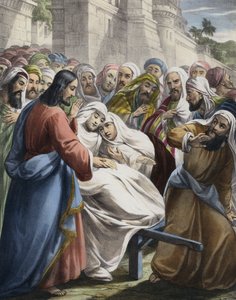 ナインの未亡人の息子が生き返った（彩色彫刻 作： Siegfried Detler Bendixen
