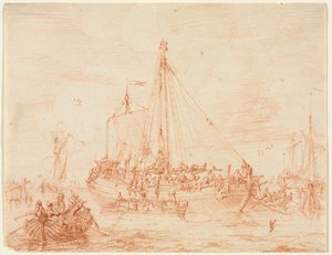ニシンの樹皮の準備、最初の3分の1 1700年代。 作： Sieuwert van der Meulen