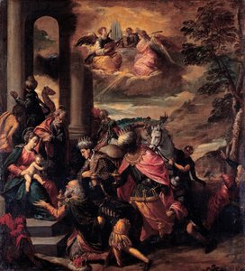 賢者の礼拝、1580 作： Sigismondo Scarsellino