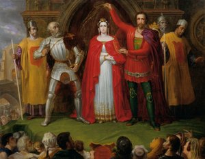 イングランド王アルフレッド大王の結婚式 作： Sigmund Ferdinand von Perger