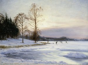 凍った池のスケーター 作： Sigvard Hansen