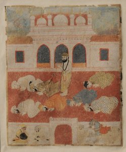 信者の真っ只中に立っているグル・ナーナク・デヴ・ジ 作： Sikh School