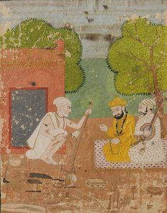 バイラルの家でマルダナとグルナナク 作： Sikh School