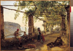 アマルフィ海岸のソレント付近の風景 シルベストレ・シチェドリン（1791-1830）の絵画 1826年 作： Silvestr Fedosievich Shchedrin