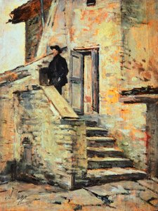 ドン・ジョバンニ・ヴェリータの家 作： Silvestro Lega