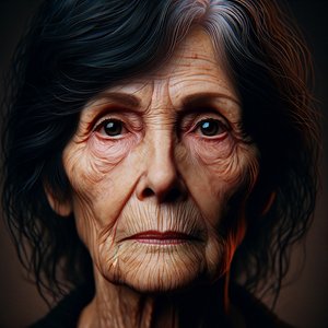 ドリス-"AIが成型した人生の歳月：時を超えた肖像画"