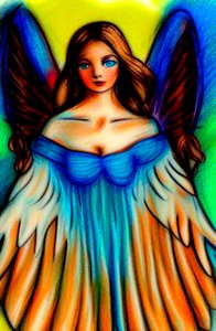 空の色：天使の肖像 作： Silvia Martini