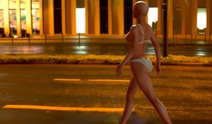 都市計画：夜間反射 作： Silvia Martini