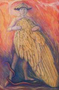 The Gift, 2013 (紙にパステル) 作： Silvia Pastore