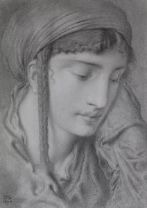 ヘブライ語の女の子 作： Simeon Solomon