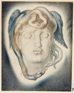 メデューサの頭、1884 作： Simeon Solomon