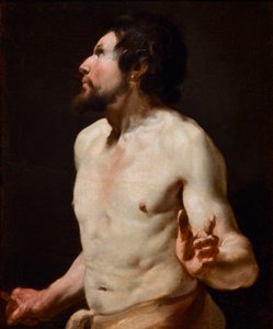 シモン・ヴーエ（1590-1649）の学校からの胴体絵画の研究（絵画）