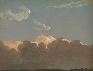 Cloud Study Distant Storm、ca. 1786-1806。
