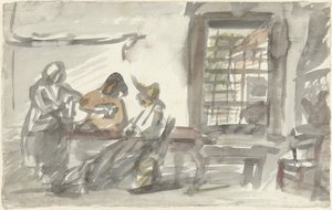 農家民宿の店内 作： Simon Andreas Krausz