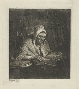 老婦人を読む 作： Simon Andreas Krausz