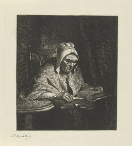 老婦人を読む 作： Simon Andreas Krausz