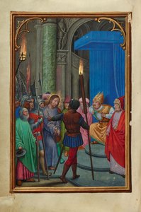 カイアファの前のキリスト 作： Simon Bening