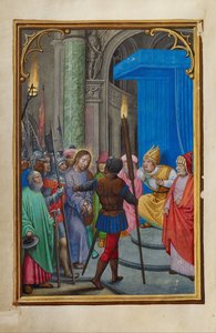カイアファの前のキリスト 作： Simon Bening