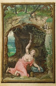 1530-35の時間のミニチュア帳からのフォリオ、ローマ、ブルージュの使用 作： Simon Bening