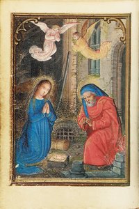 ミニチュア時祷書のフォリオ、ローマの使用、ブルージュ、1530-35 作： Simon Bening