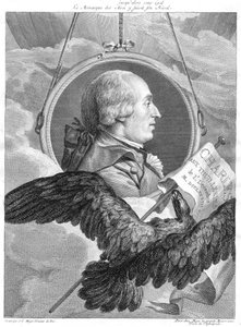 ジャックアレクサンドルセザールシャルル、フランスの物理学者、c1783。 作： Simon Charles Miger