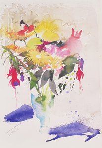 11月の花 II, 2002 (水彩)