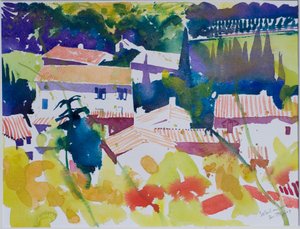 2009年5月の太陽（水彩画） 作： サイモン・フレッチャー